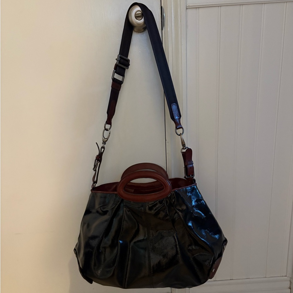 Marni patent leather balloon bag